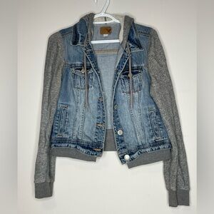 Vintage American Eagle Denim Hoodie Jacket